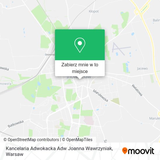 Mapa Kancelaria Adwokacka Adw Joanna Wawrzyniak