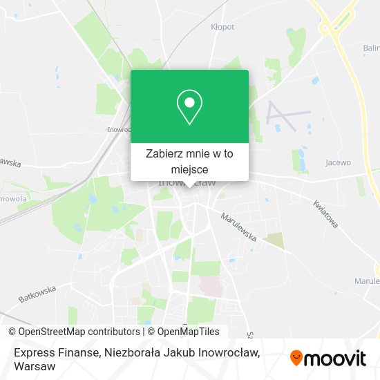 Mapa Express Finanse, Niezborała Jakub Inowrocław