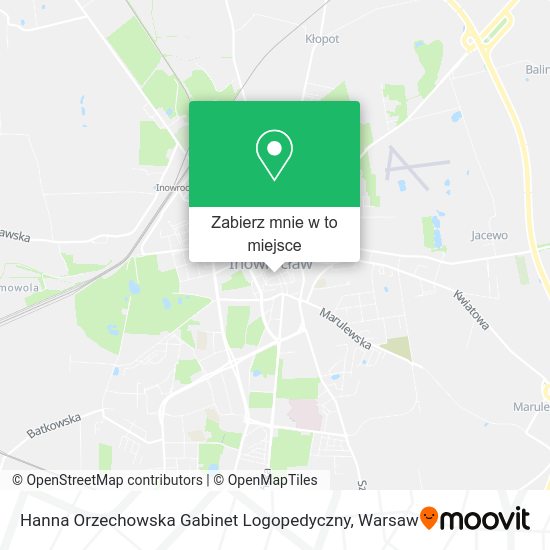 Mapa Hanna Orzechowska Gabinet Logopedyczny