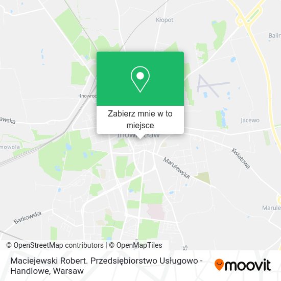 Mapa Maciejewski Robert. Przedsiębiorstwo Usługowo - Handlowe