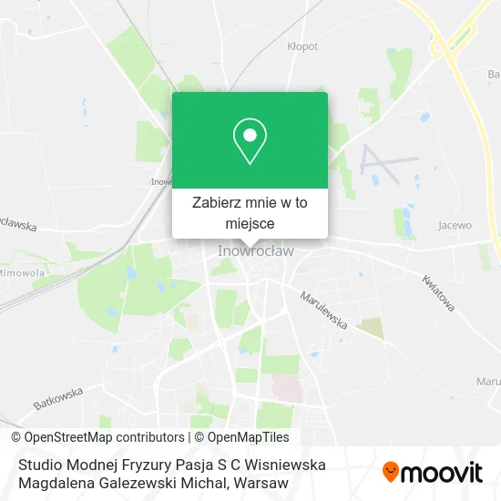 Mapa Studio Modnej Fryzury Pasja S C Wisniewska Magdalena Galezewski Michal