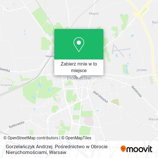 Mapa Gorzelańczyk Andrzej. Pośrednictwo w Obrocie Nieruchomościami