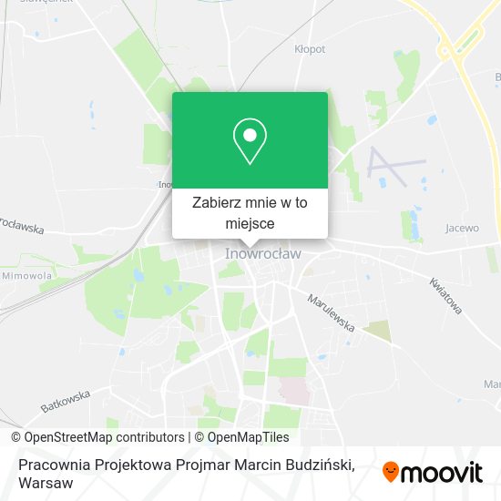 Mapa Pracownia Projektowa Projmar Marcin Budziński