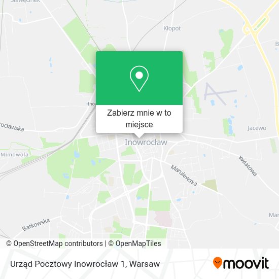 Mapa Urząd Pocztowy Inowrocław 1