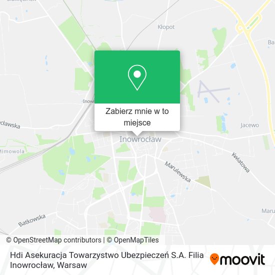 Mapa Hdi Asekuracja Towarzystwo Ubezpieczeń S.A. Filia Inowrocław