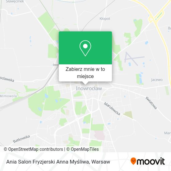 Mapa Ania Salon Fryzjerski Anna Myśliwa