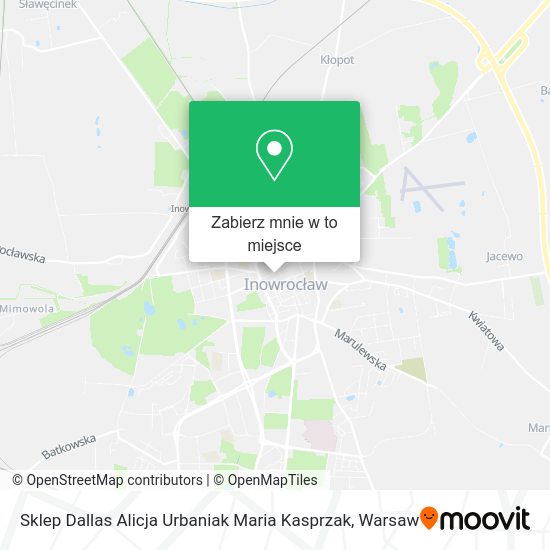 Mapa Sklep Dallas Alicja Urbaniak Maria Kasprzak