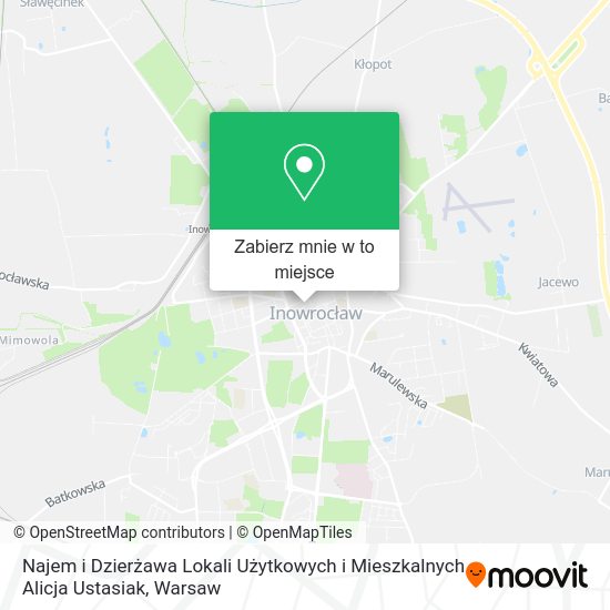 Mapa Najem i Dzierżawa Lokali Użytkowych i Mieszkalnych Alicja Ustasiak