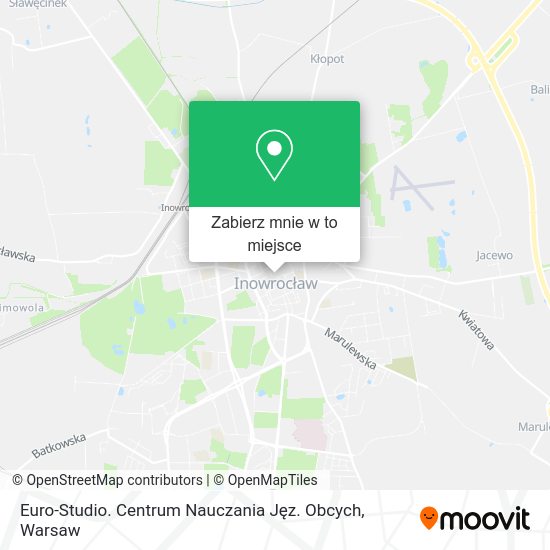 Mapa Euro-Studio. Centrum Nauczania Jęz. Obcych