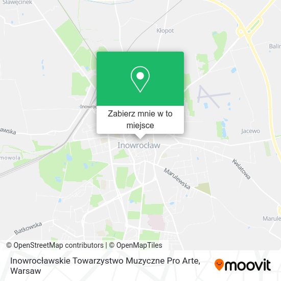 Mapa Inowrocławskie Towarzystwo Muzyczne Pro Arte