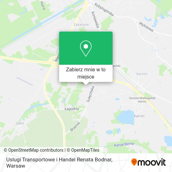 Mapa Uslugi Transportowe i Handel Renata Bodnar