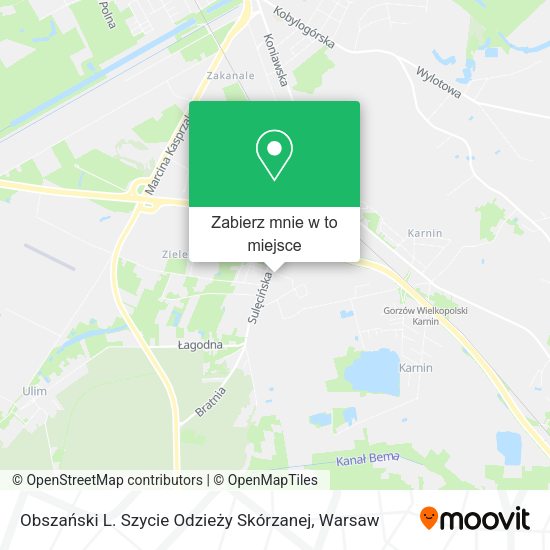 Mapa Obszański L. Szycie Odzieży Skórzanej