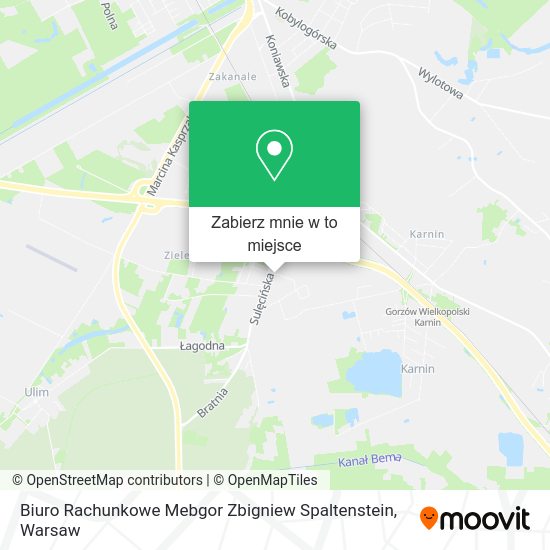 Mapa Biuro Rachunkowe Mebgor Zbigniew Spaltenstein