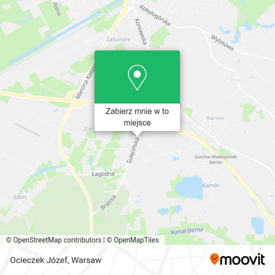 Mapa Ocieczek Józef