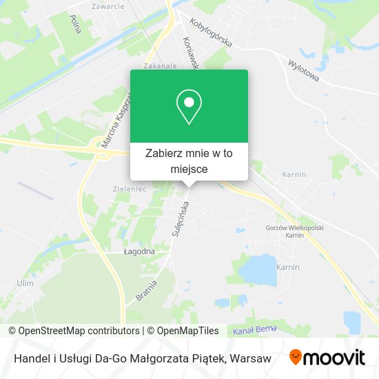 Mapa Handel i Usługi Da-Go Małgorzata Piątek