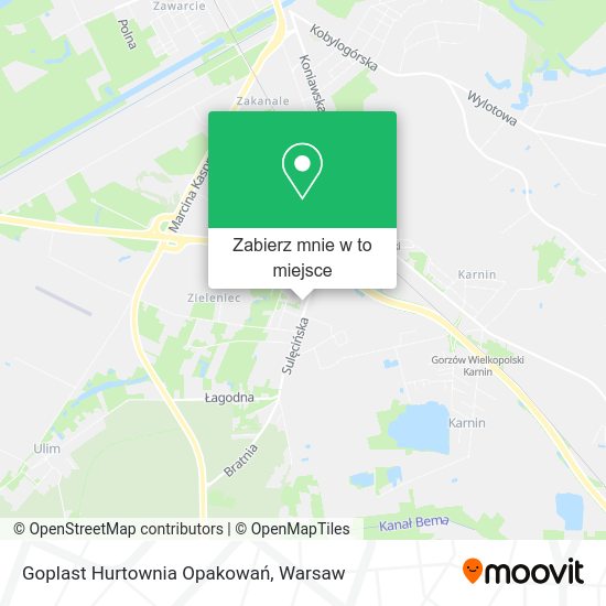 Mapa Goplast Hurtownia Opakowań