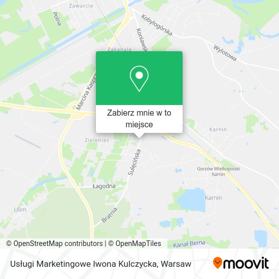 Mapa Usługi Marketingowe Iwona Kulczycka