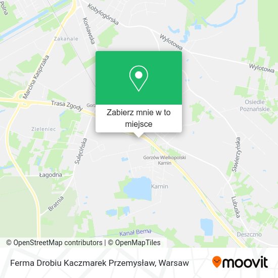 Mapa Ferma Drobiu Kaczmarek Przemysław