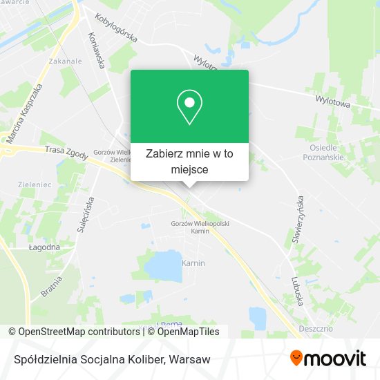 Mapa Spółdzielnia Socjalna Koliber