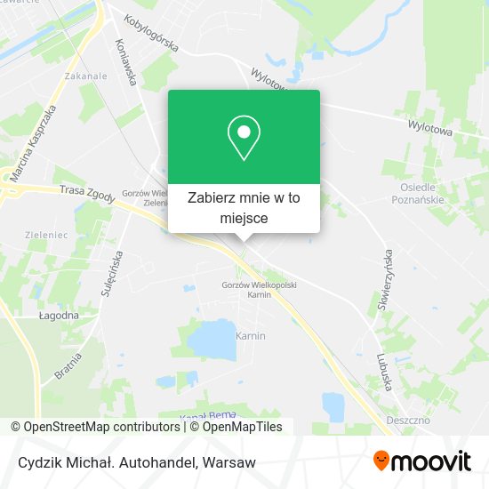 Mapa Cydzik Michał. Autohandel