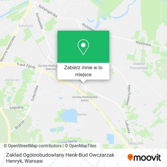 Mapa Zakład Ogólnobudowlany Henk-Bud Owczarzak Henryk