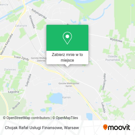 Mapa Chojak Rafał Usługi Finansowe