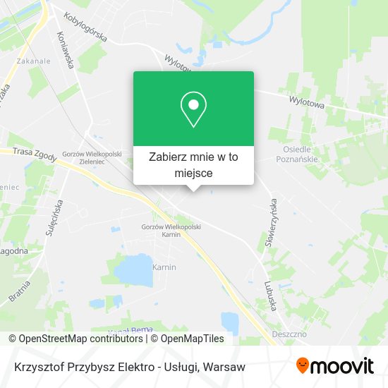 Mapa Krzysztof Przybysz Elektro - Usługi