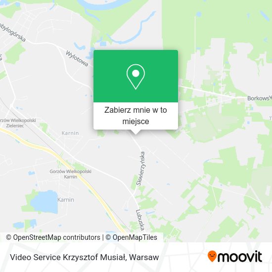 Mapa Video Service Krzysztof Musiał