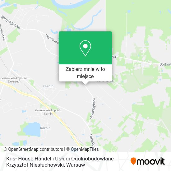 Mapa Kris- House Handel i Usługi Ogólnobudowlane Krzysztof Niesłuchowski