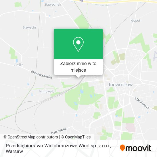 Mapa Przedsiębiorstwo Wielobranzowe Wirol sp. z o.o.