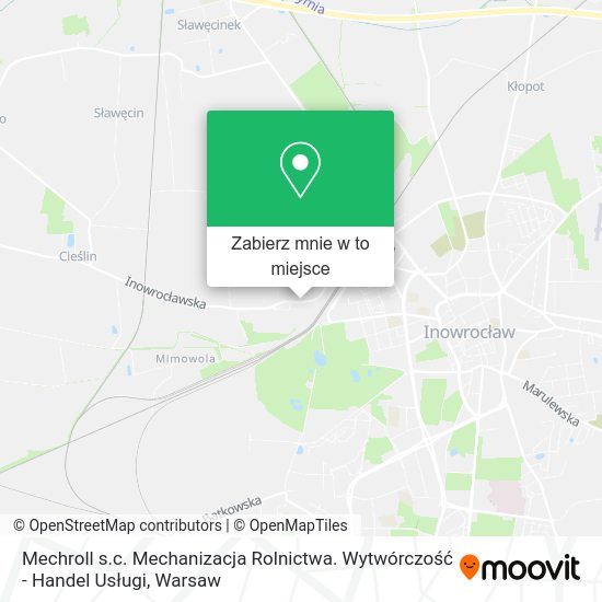 Mapa Mechroll s.c. Mechanizacja Rolnictwa. Wytwórczość - Handel Usługi