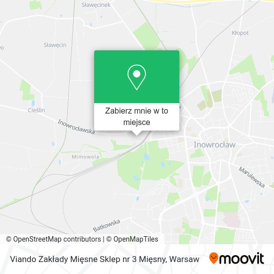 Mapa Viando Zakłady Mięsne Sklep nr 3 Mięsny