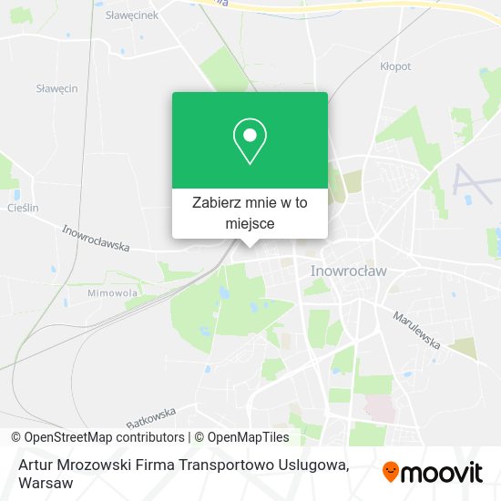 Mapa Artur Mrozowski Firma Transportowo Uslugowa