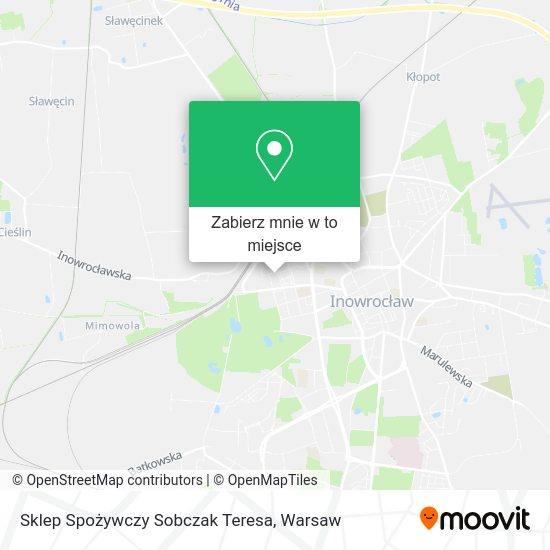 Mapa Sklep Spożywczy Sobczak Teresa