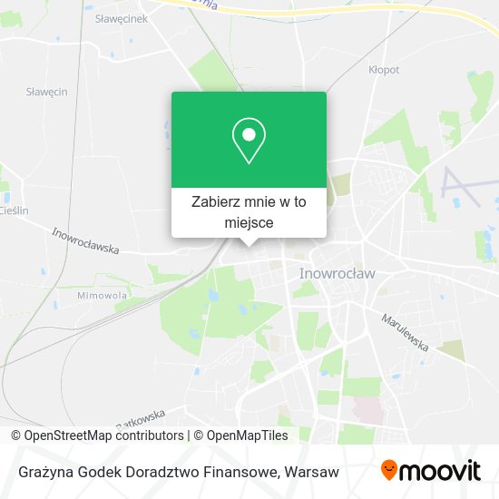 Mapa Grażyna Godek Doradztwo Finansowe