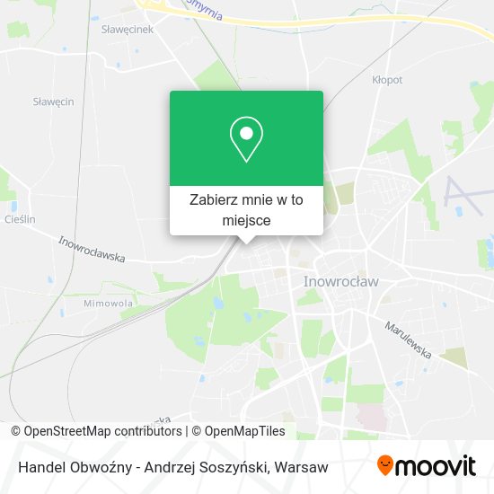 Mapa Handel Obwoźny - Andrzej Soszyński