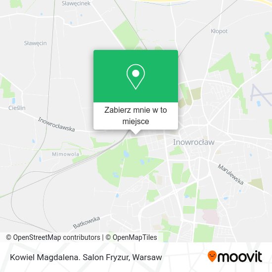 Mapa Kowiel Magdalena. Salon Fryzur