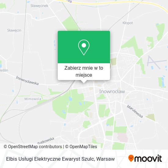 Mapa Elbis Usługi Elektryczne Ewaryst Szulc