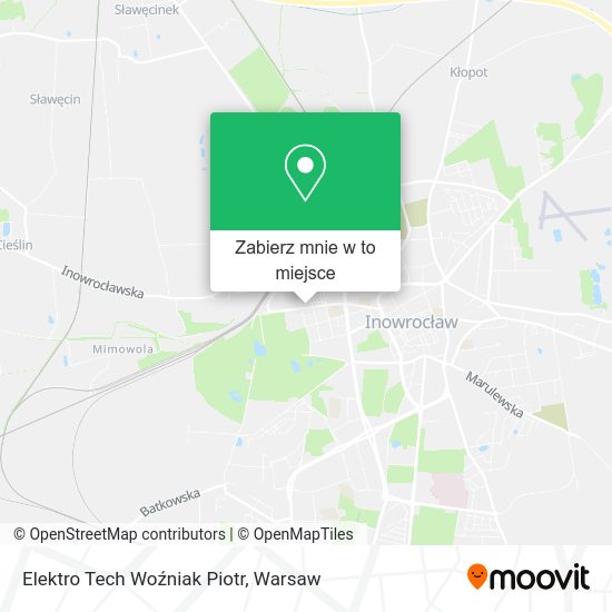 Mapa Elektro Tech Woźniak Piotr