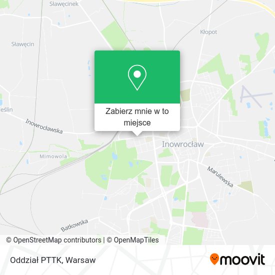 Mapa Oddział PTTK