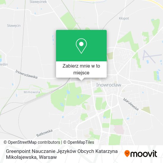 Mapa Greenpoint Nauczanie Języków Obcych Katarzyna Mikołajewska