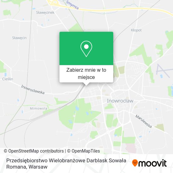 Mapa Przedsiębiorstwo Wielobranżowe Darblask Sowała Romana