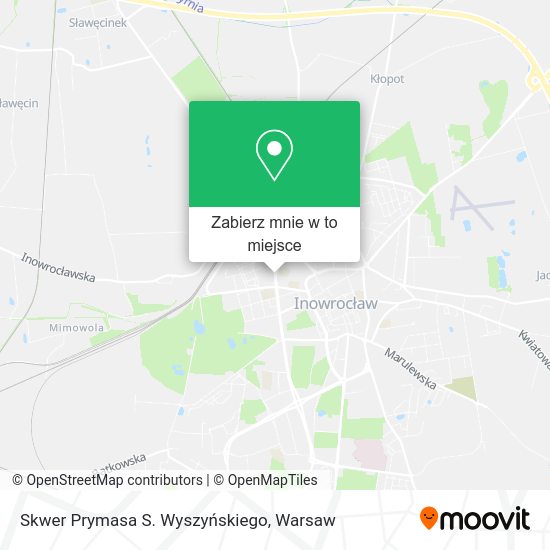 Mapa Skwer Prymasa S. Wyszyńskiego