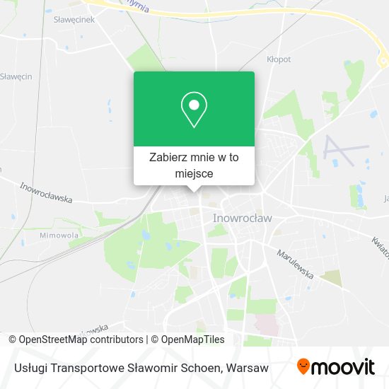 Mapa Usługi Transportowe Sławomir Schoen