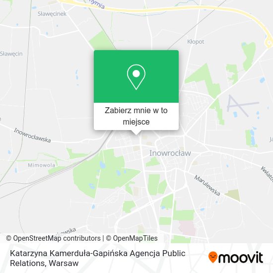 Mapa Katarzyna Kamerduła-Gapińska Agencja Public Relations