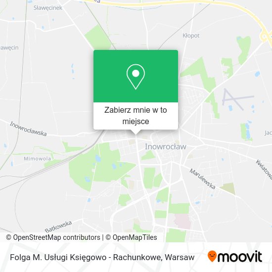 Mapa Folga M. Usługi Księgowo - Rachunkowe