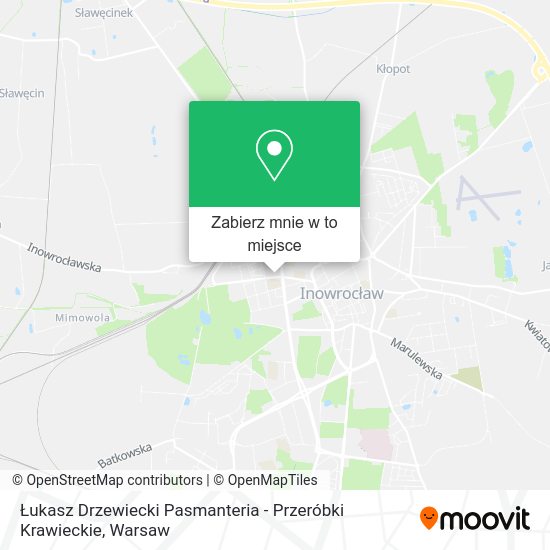 Mapa Łukasz Drzewiecki Pasmanteria - Przeróbki Krawieckie