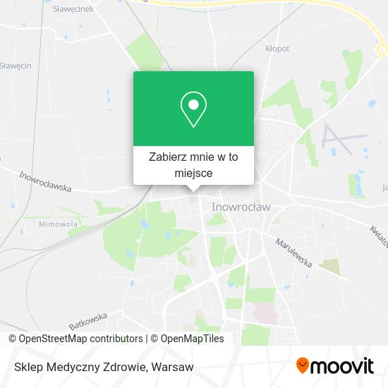 Mapa Sklep Medyczny Zdrowie