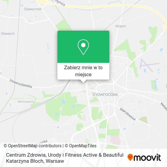 Mapa Centrum Zdrowia, Urody i Fitness Active & Beautiful Katarzyna Błoch