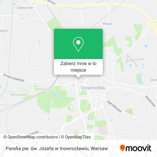 Mapa Parafia pw. św. Józefa w Inowrocławiu